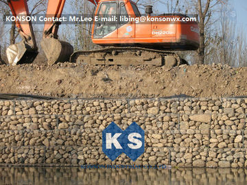 Zinguez les boîtes de Gabion de fil/cages galvanisées de Gabion pour des produits de protection d'inondation
