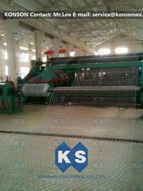 Chaîne de production hexagonale de Gabion machine automatique de maille de Gabions avec le système de PLC